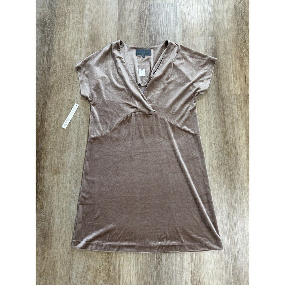 Anthropologie Sunday In Brooklyn Nancy Velvet Tunic Dress V Neck Small NWT